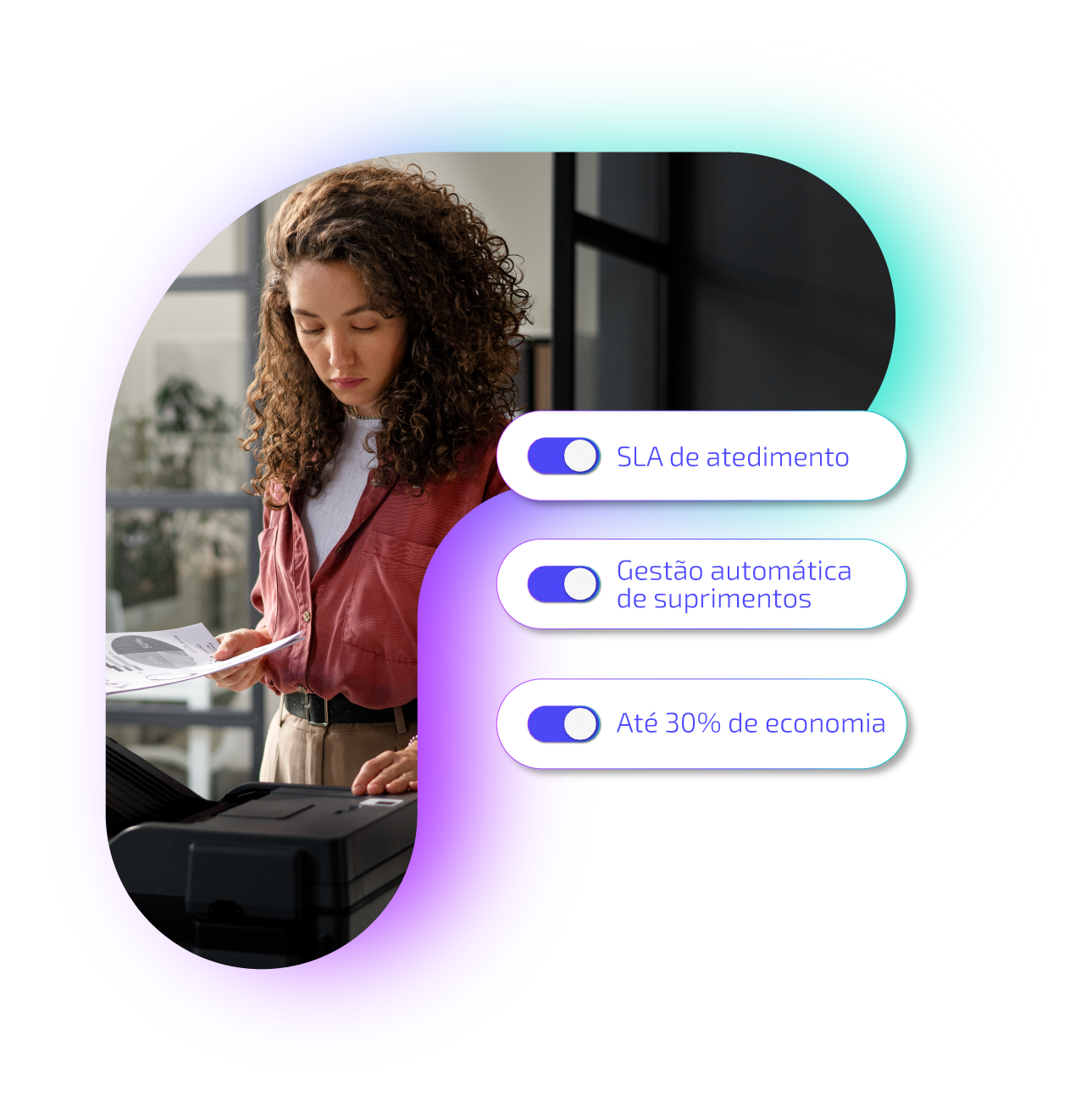 Locação e gestão de impressoras para empresas